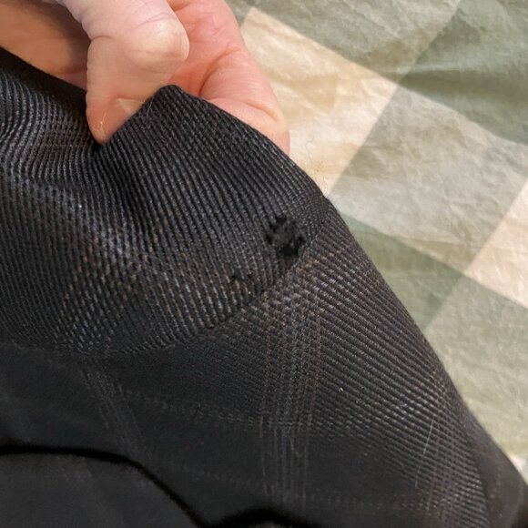 Brioni Harry Rosen Black Plaid Check Sports Coat Blazer Wool Mens 40 R Flawed - Picture 13 of 14